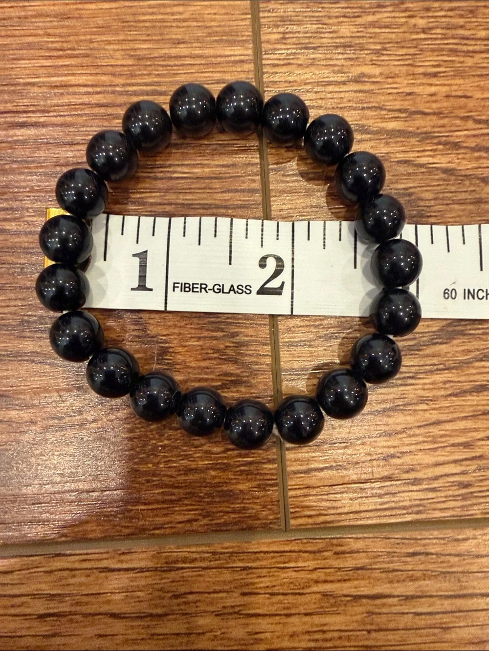 Black Onyx Stretch Bracelet - Sleek Minimalist Accessory